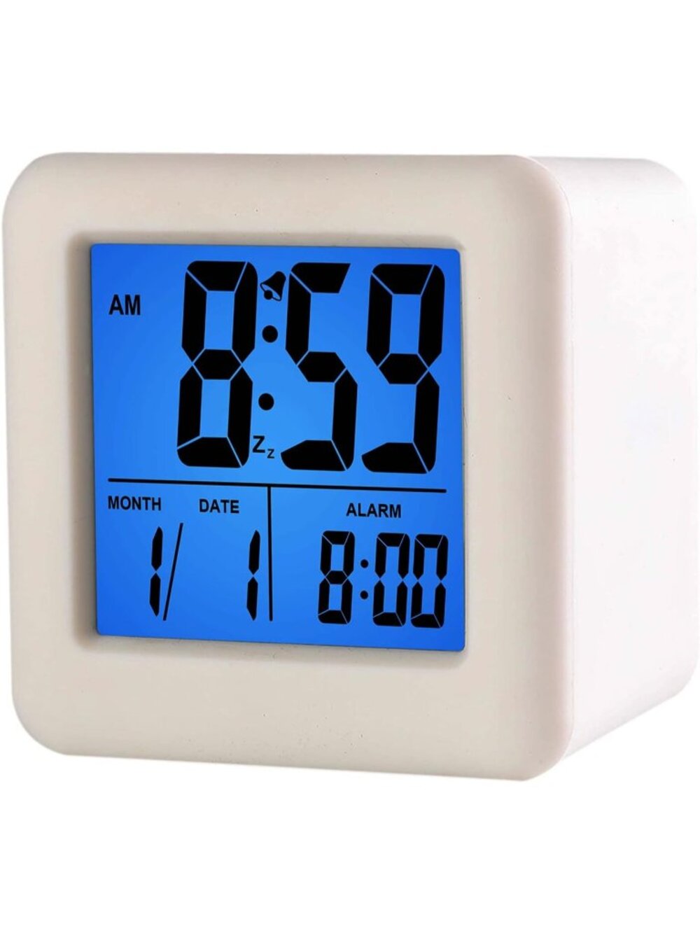 New Digital Travel Alarm Clock, Snooze Function, Soft Night